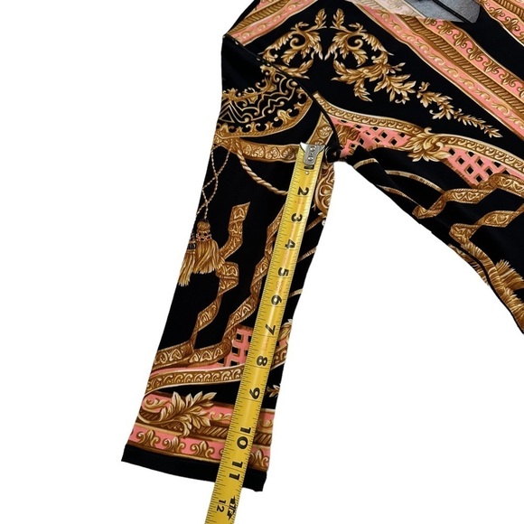 Eva Varro 3/4 Sleeve High V-neck Tunic Size Small - Picture 10 of 17